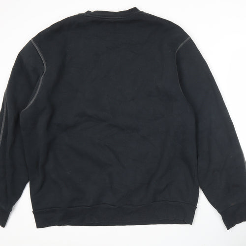 River Island Men’s Black XL Graphic Print Pullover Sweatshirt