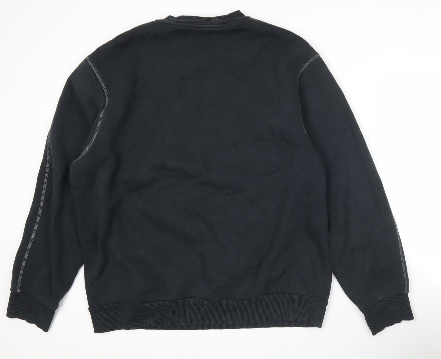 River Island Men’s Black XL Graphic Print Pullover Sweatshirt