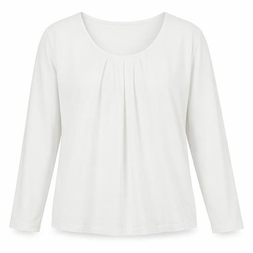 Gerry Weber Women’s White Blouse Size 16 Long Sleeve Scoop Neck