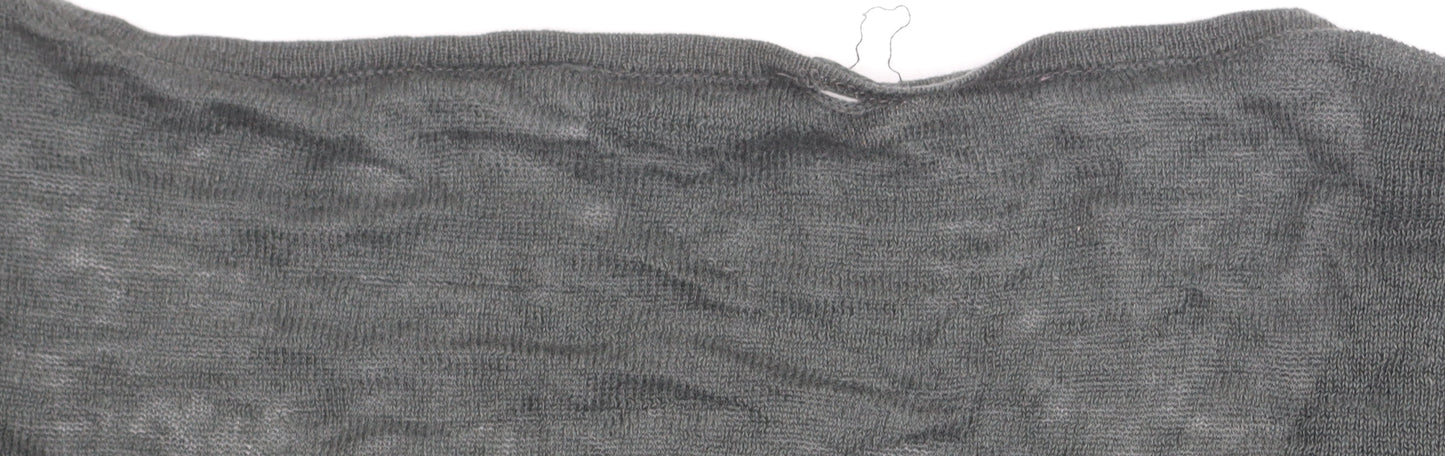 Mint Velvet Women’s Grey Size 16 V-Neck Long Sleeve Pullover Jumper