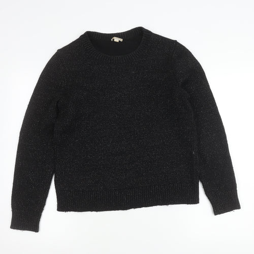 GAP Women’s Black L Pullover Jumper Crew Neck Long Sleeve Knit