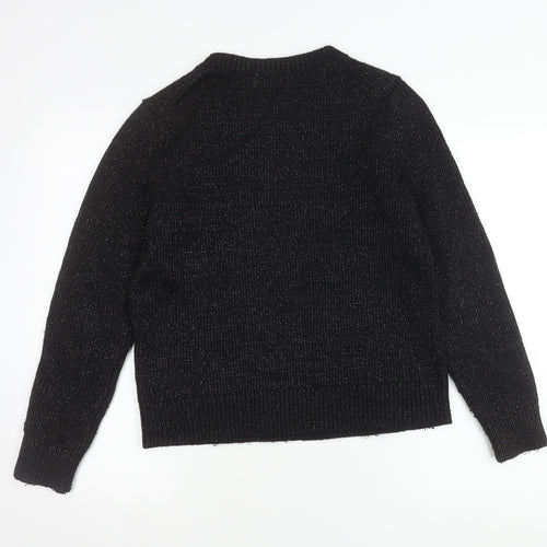 GAP Women’s Black L Pullover Jumper Crew Neck Long Sleeve Knit