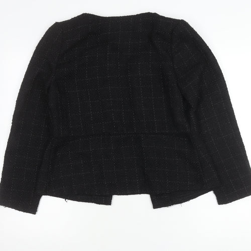 Moda at George Womens Black Bouclé Blazer Jacket Size 12