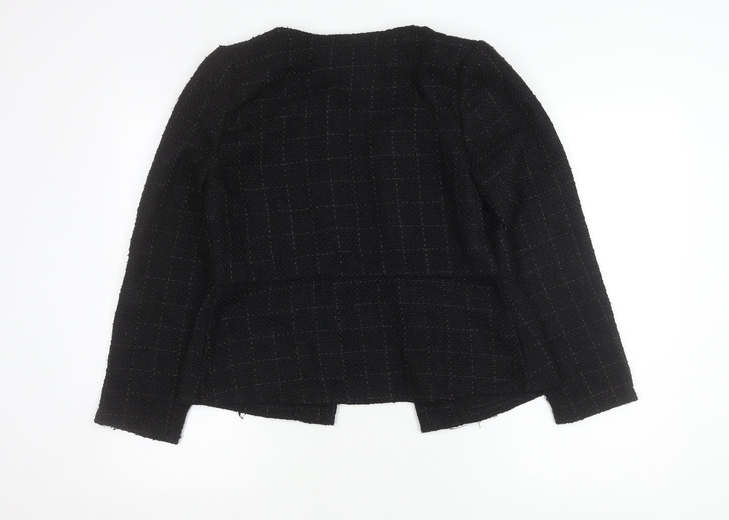 Moda at George Womens Black Bouclé Blazer Jacket Size 12