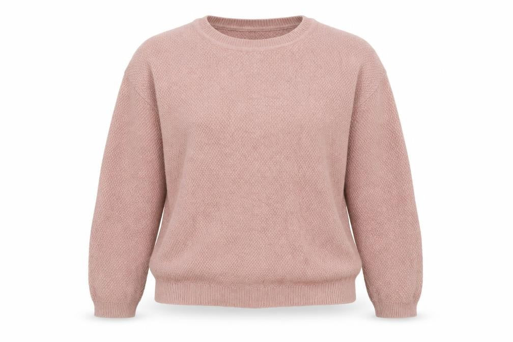 Hobbs Women Pink Angora Blend Crew Neck Jumper Size 6