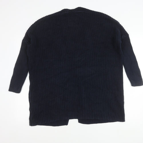 Superdry Women’s Blue Chunky Knit Cotton Cardigan Size M