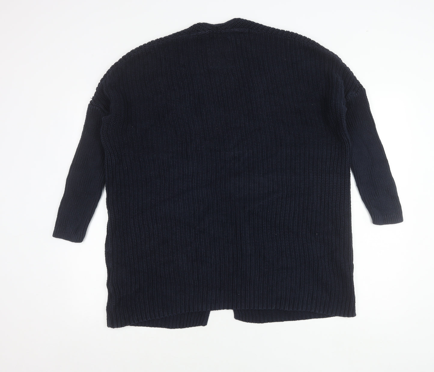 Superdry Women’s Blue Chunky Knit Cotton Cardigan Size M