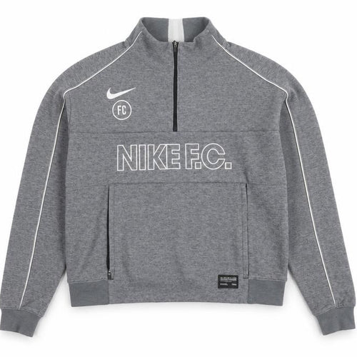 Nike Boys Grey XS Dri-Fit Half Zip Sweatshirt Football Training Top