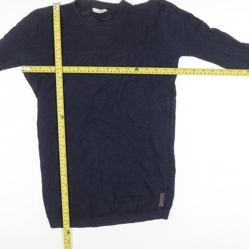 DKNY Jeans Women’s Blue S Pullover Jumper Crew Neck Knit