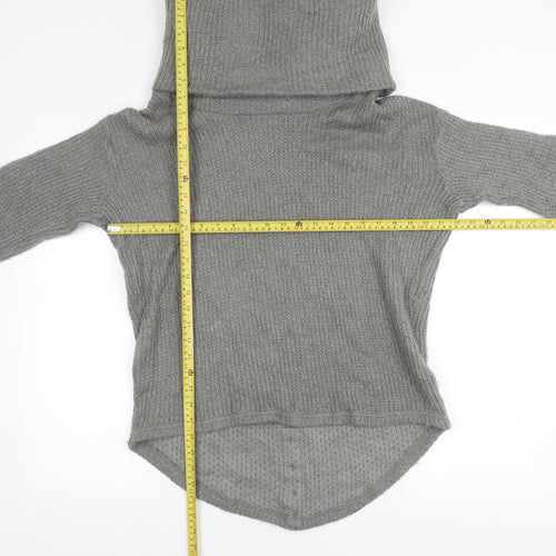 ONLY Womens Grey Cowl Neck Knit Pullover Jumper Size S