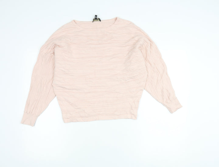 Phase Eight Womens Pink XS Pullover Boat Neck Jumper Knitwear