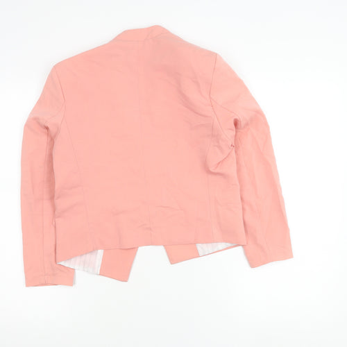 H&M Women's Pink Size 10 Blazer Jacket Single Breasted Workwear