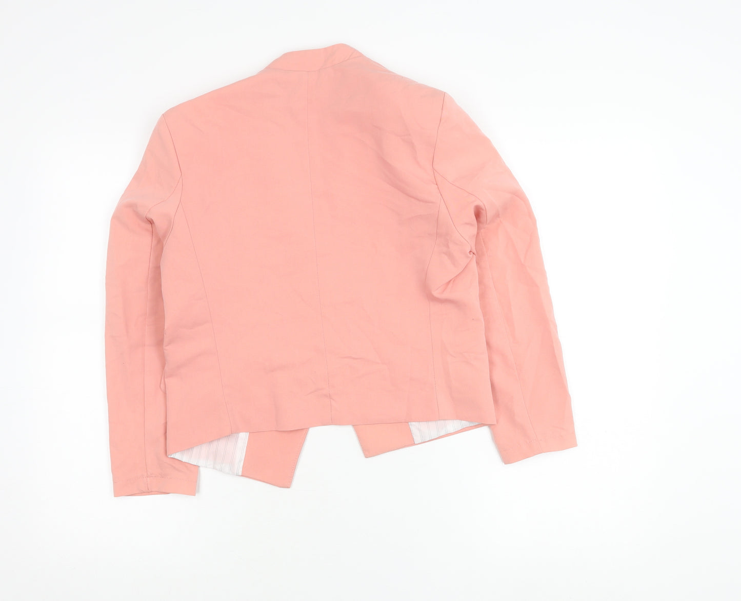 H&M Women's Pink Size 10 Blazer Jacket Single Breasted Workwear