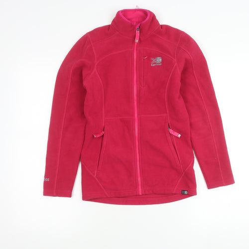 Karrimor Girls Pink Fleece Full Zip Jacket 11-12 Years Outdoor Activewear