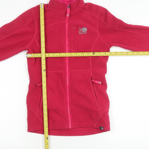 Karrimor Girls Pink Fleece Full Zip Jacket 11-12 Years Outdoor Activewear