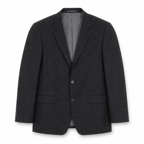 F&F Men’s Grey 38R Blazer Jacket Two-Button Notch Lapel Formal