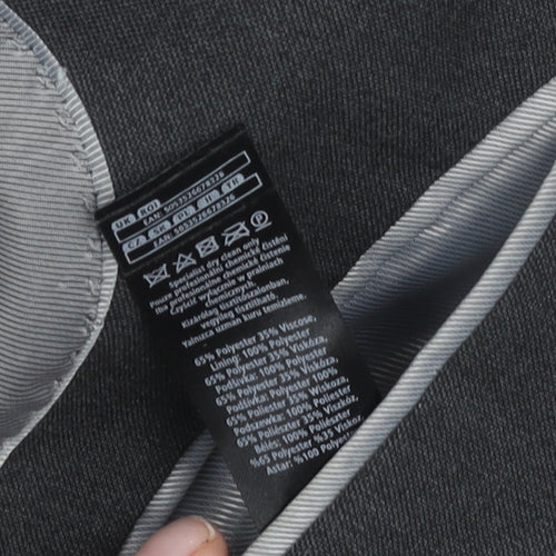 F&F Men’s Grey 38R Blazer Jacket Two-Button Notch Lapel Formal