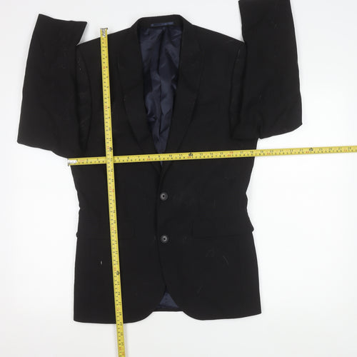 Next Womens Black Suit Jacket Size 10 Regular Tailored Two Button Workwear