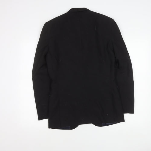 Next Womens Black Suit Jacket Size 10 Regular Tailored Two Button Workwear
