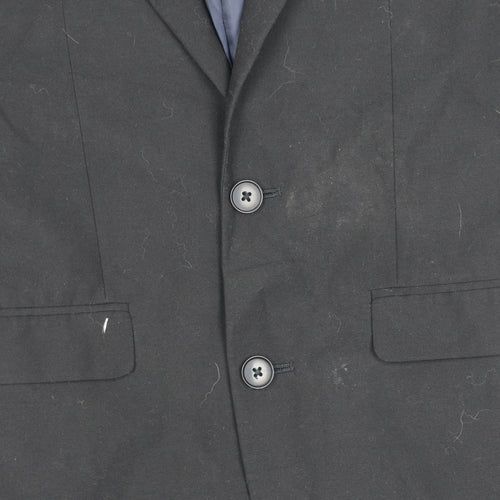 Next Womens Black Suit Jacket Size 10 Regular Tailored Two Button Workwear