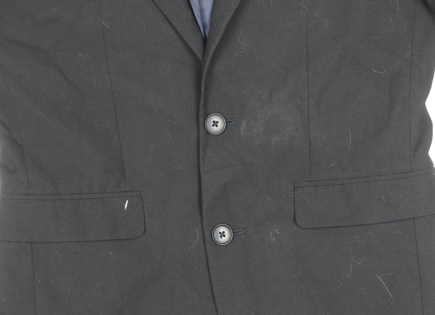 Next Womens Black Suit Jacket Size 10 Regular Tailored Two Button Workwear