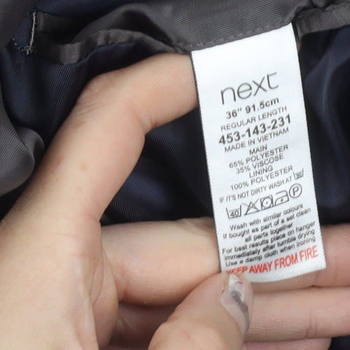 Next Womens Black Suit Jacket Size 10 Regular Tailored Two Button Workwear