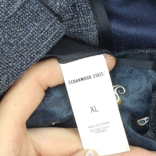 Cedarwood State Men’s Blue XL Blazer Jacket Single Breasted