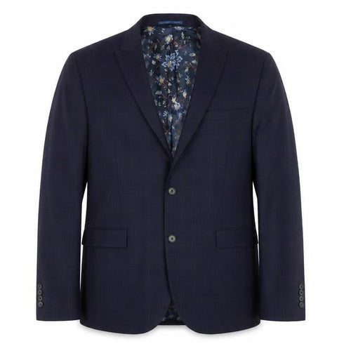 Next Men's Blue Check Slim Fit Blazer Jacket 44L
