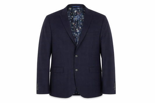 Next Men's Blue Check Slim Fit Blazer Jacket 44L