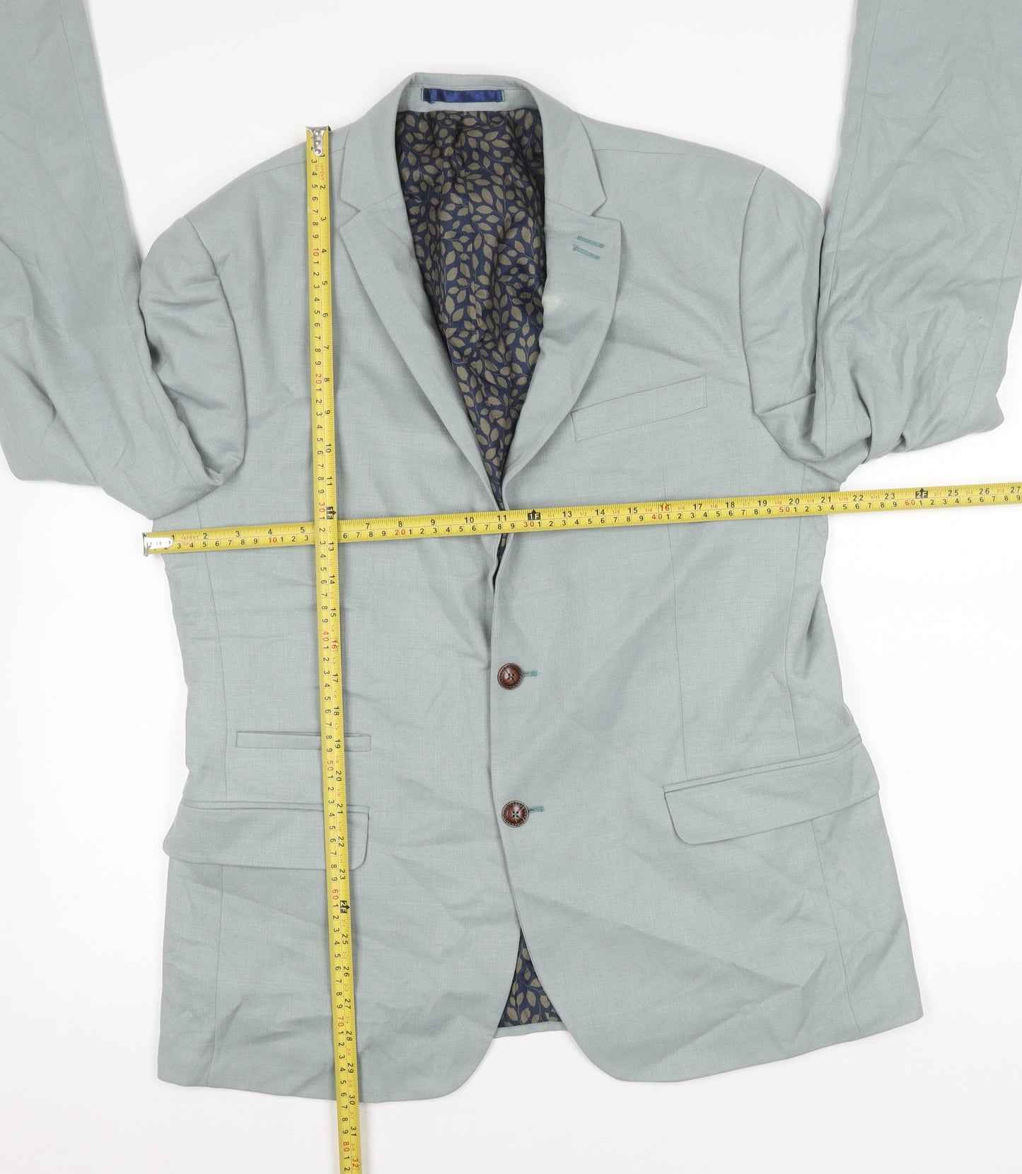 Antique Rogue Mens Grey Blazer Jacket 44 Chest Regular Fit