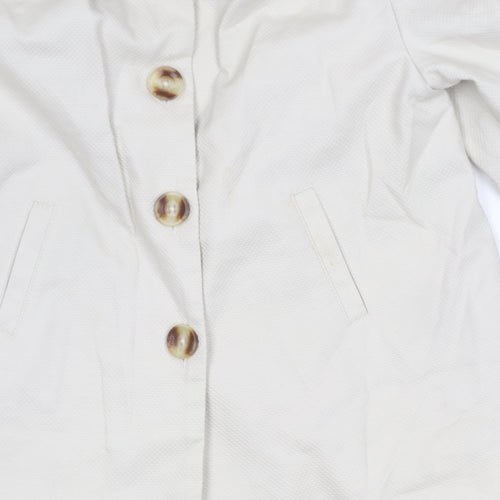 Marks and Spencer Girls Beige Coat 2-3 Years Basic Mid-Length Lined