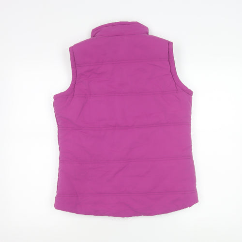 Weird Fish Womens Pink Puffer Waistcoat Size 6 Quilted Sleeveless