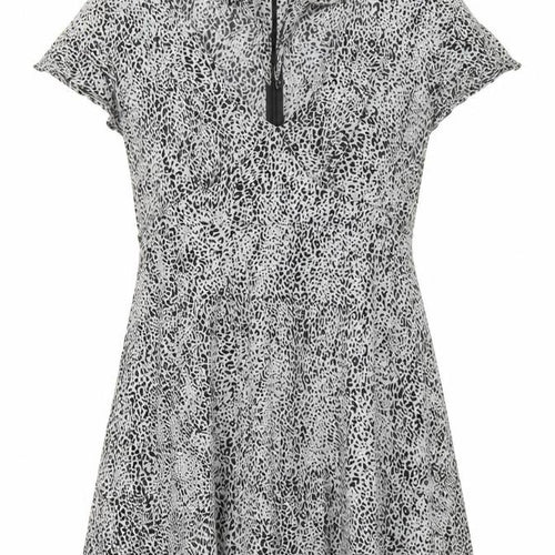 Motel Women’s Black White Animal Print Mini Bodycon Dress M