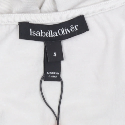 Isabella Oliver Womens Silver Sequin Tunic Tank Top Size 4 Party