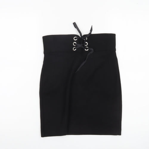 Topshop Women’s Black Size 8 High Waisted Pencil Skirt