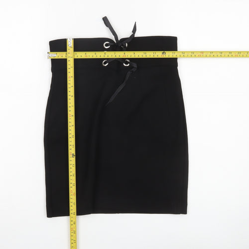Topshop Women’s Black Size 8 High Waisted Pencil Skirt
