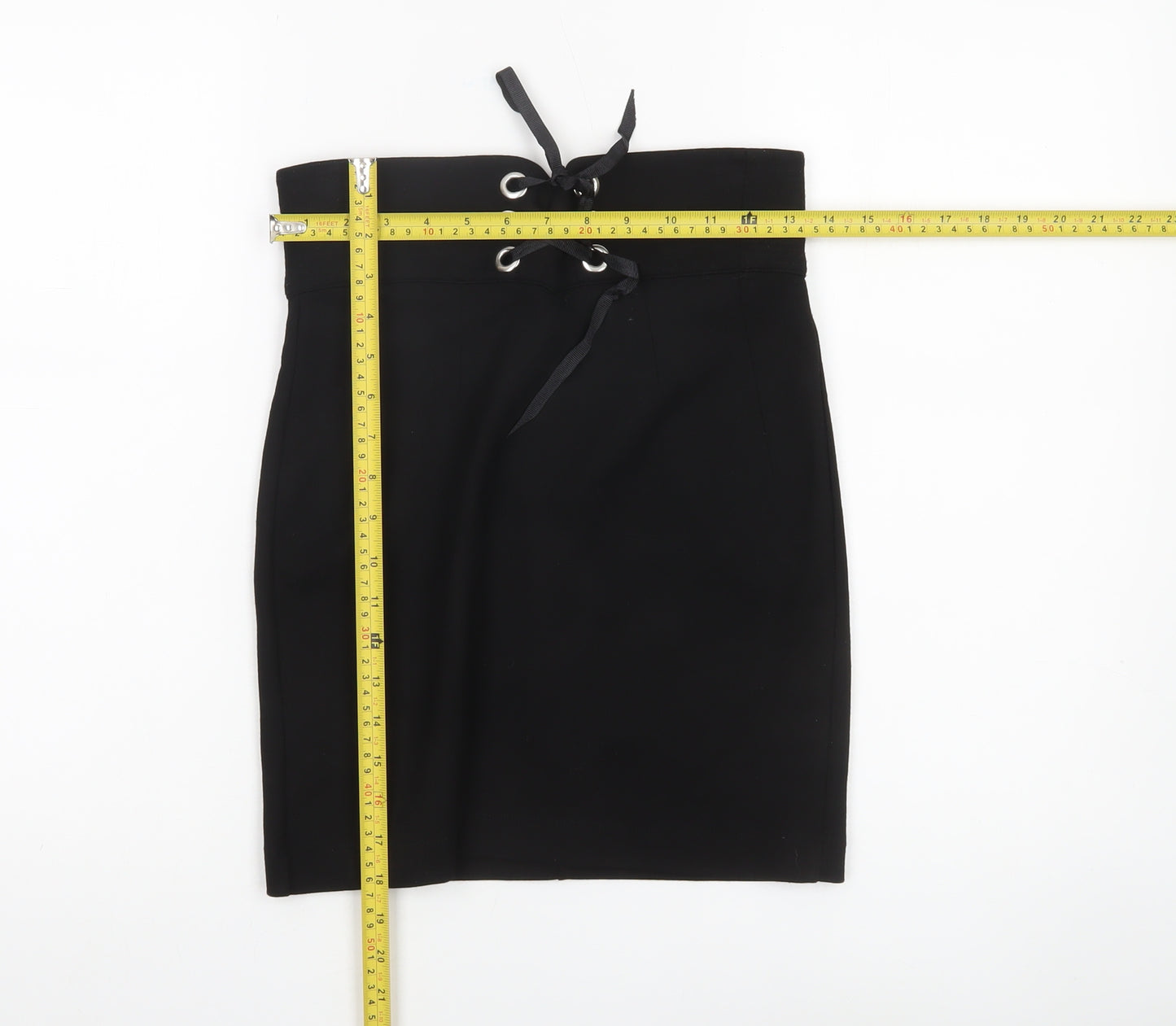 Topshop Women’s Black Size 8 High Waisted Pencil Skirt
