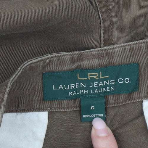 Ralph Lauren Women’s Brown Cotton Straight Jeans Size 6