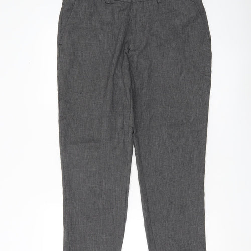 Taylor & Wright Men’s Grey Check Dress Trousers Size 34S