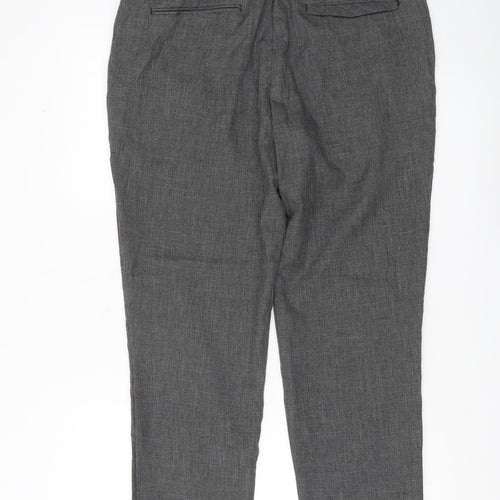 Taylor & Wright Men’s Grey Check Dress Trousers Size 34S