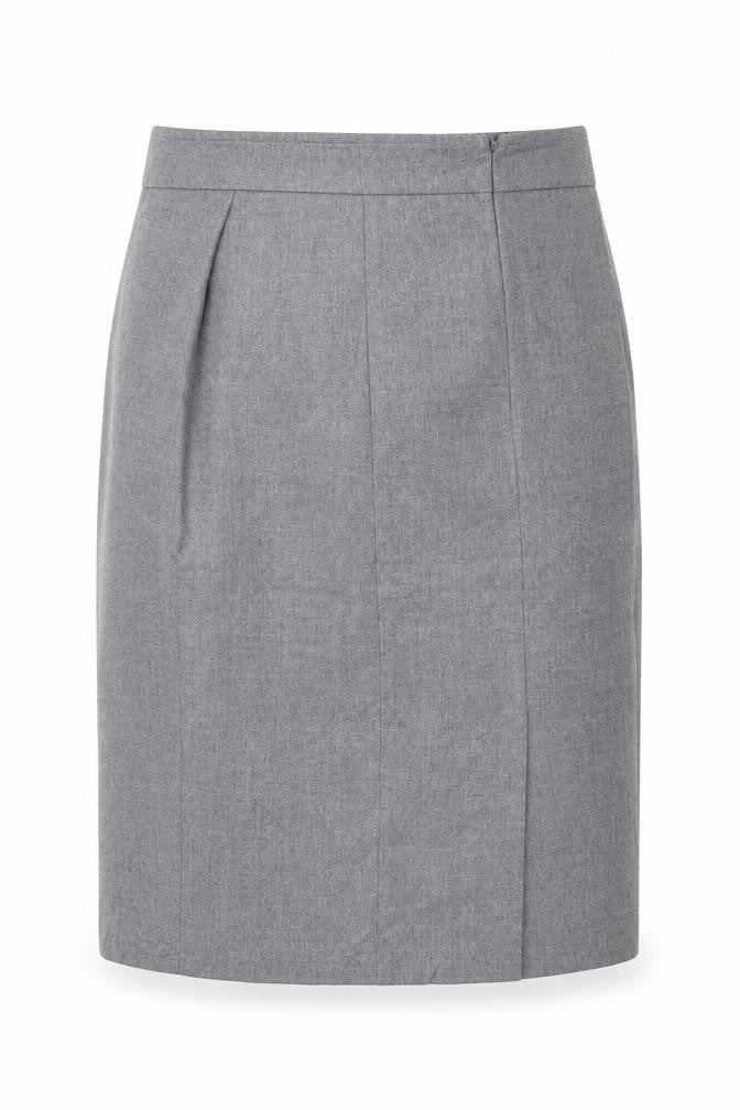 Zendra Petite Women’s Grey Pencil Skirt Size 12 Lined Workwear