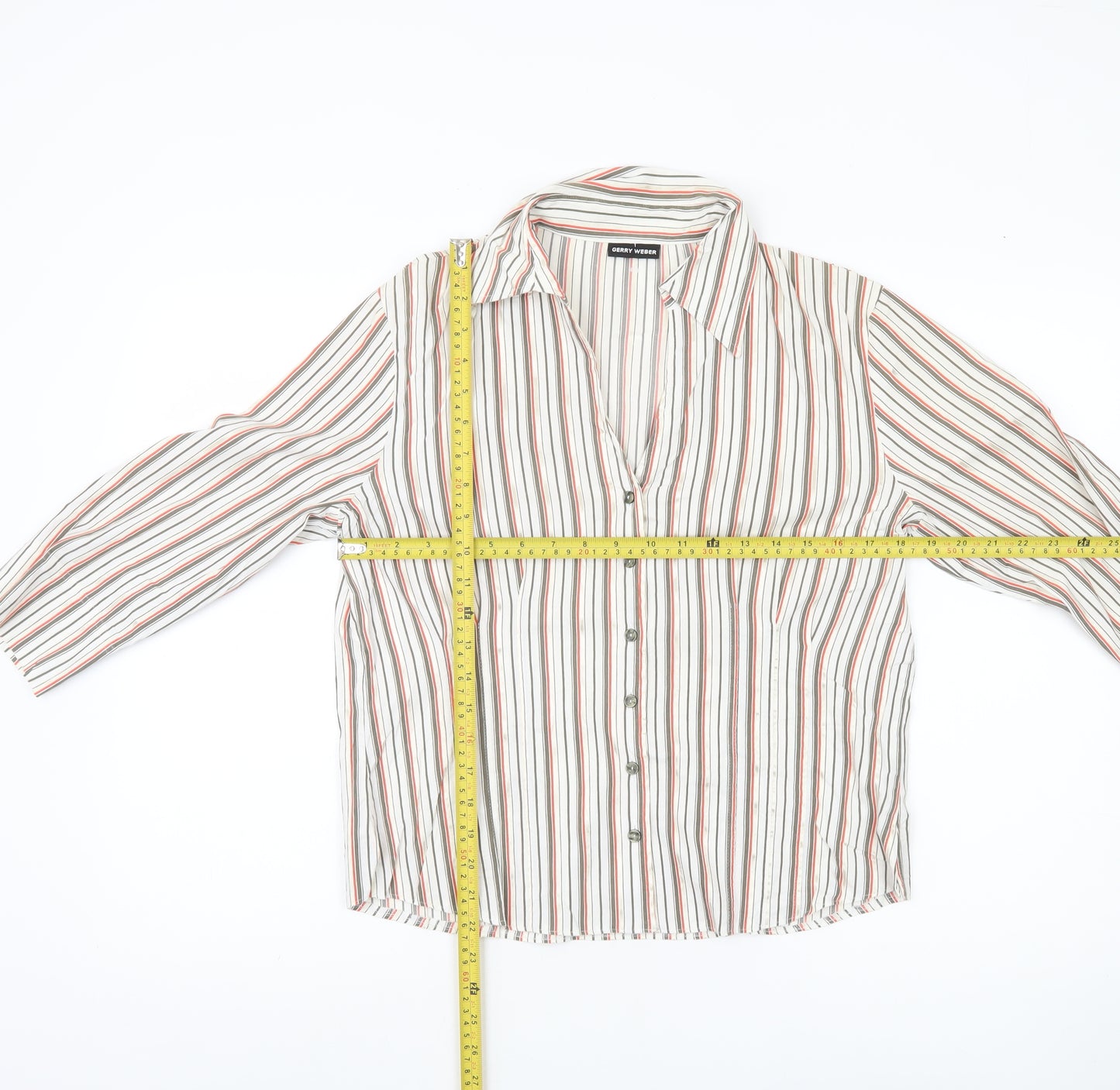 Gerry Weber Women’s Multicoloured Striped Button-Up Shirt Size 10
