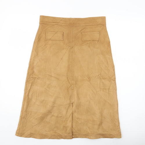 Marks and Spencer Women’s Beige A-Line Midi Skirt Size 12