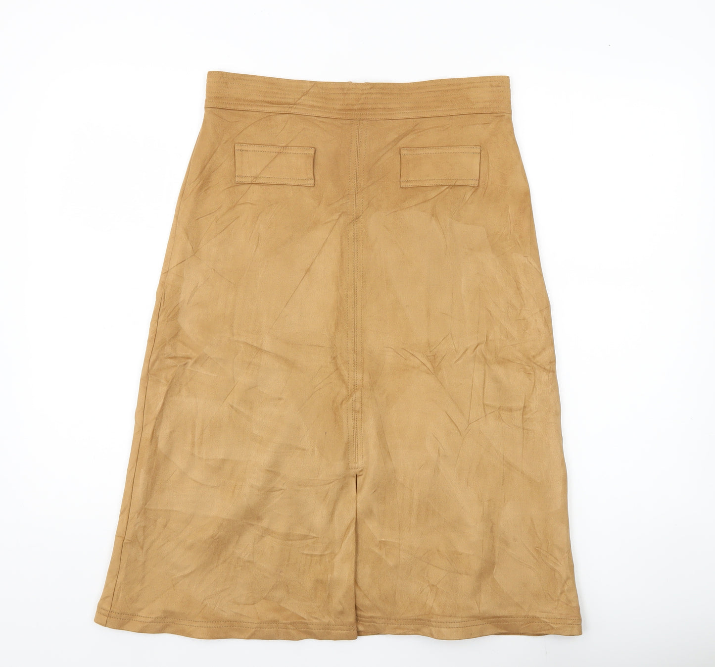 Marks and Spencer Women’s Beige A-Line Midi Skirt Size 12