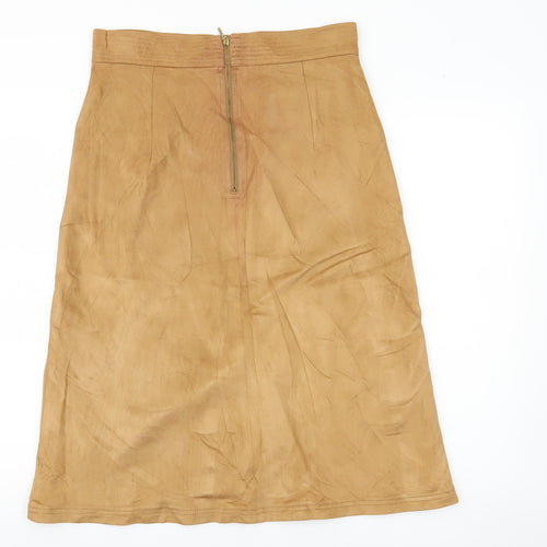 Marks and Spencer Women’s Beige A-Line Midi Skirt Size 12
