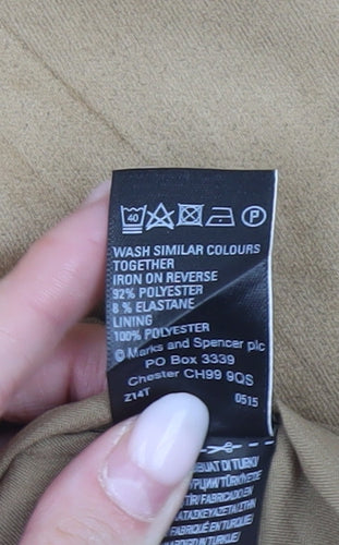Marks and Spencer Women’s Beige A-Line Midi Skirt Size 12