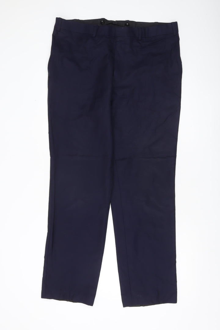 Chester Barrie Men's Blue Wool Dress Pants 44R Classic Fit