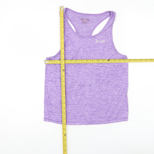 USA Pro Girls Purple Tank Top 10 Years Activewear Sports Vest