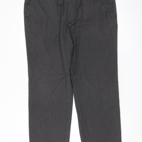 Marks and Spencer Men's Grey Dress Pants Trousers 38W 31L Classic Fit