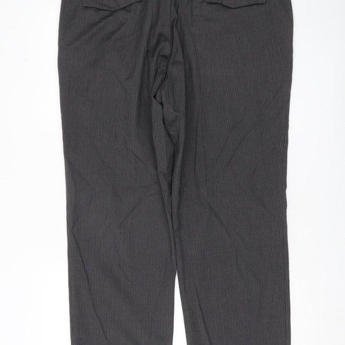 Marks and Spencer Men's Grey Dress Pants Trousers 38W 31L Classic Fit